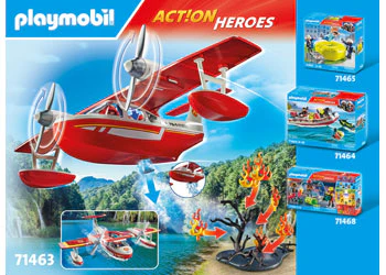 Playmobil - Firefighting Plane with Extinguishing Function - Image 4