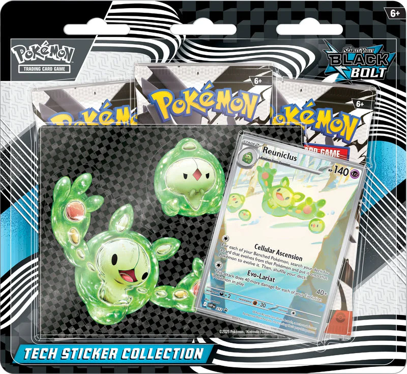 Pokémon TCG: Scarlet & Violet— Black Bolt Tech Sticker Collection