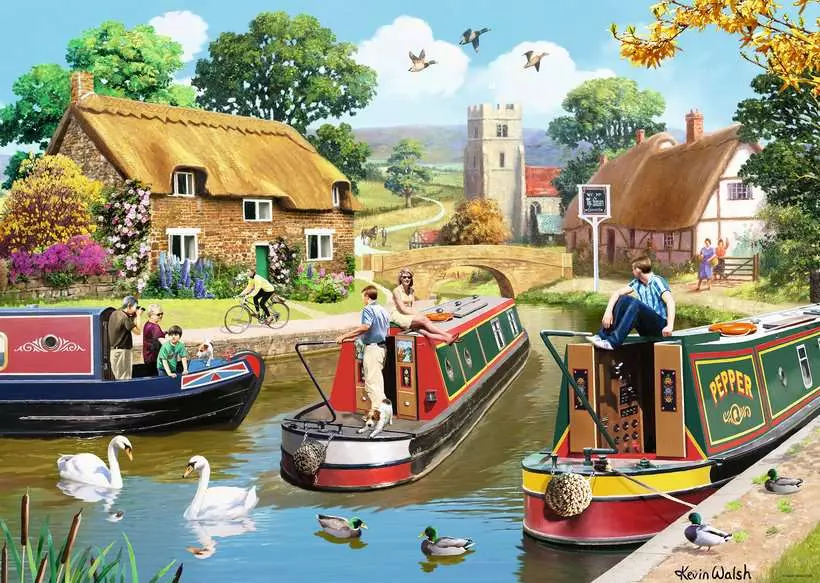 Ravensburger - A Busy Day on the Canal - 1000 Piece Jigsaw New Version - Image 2