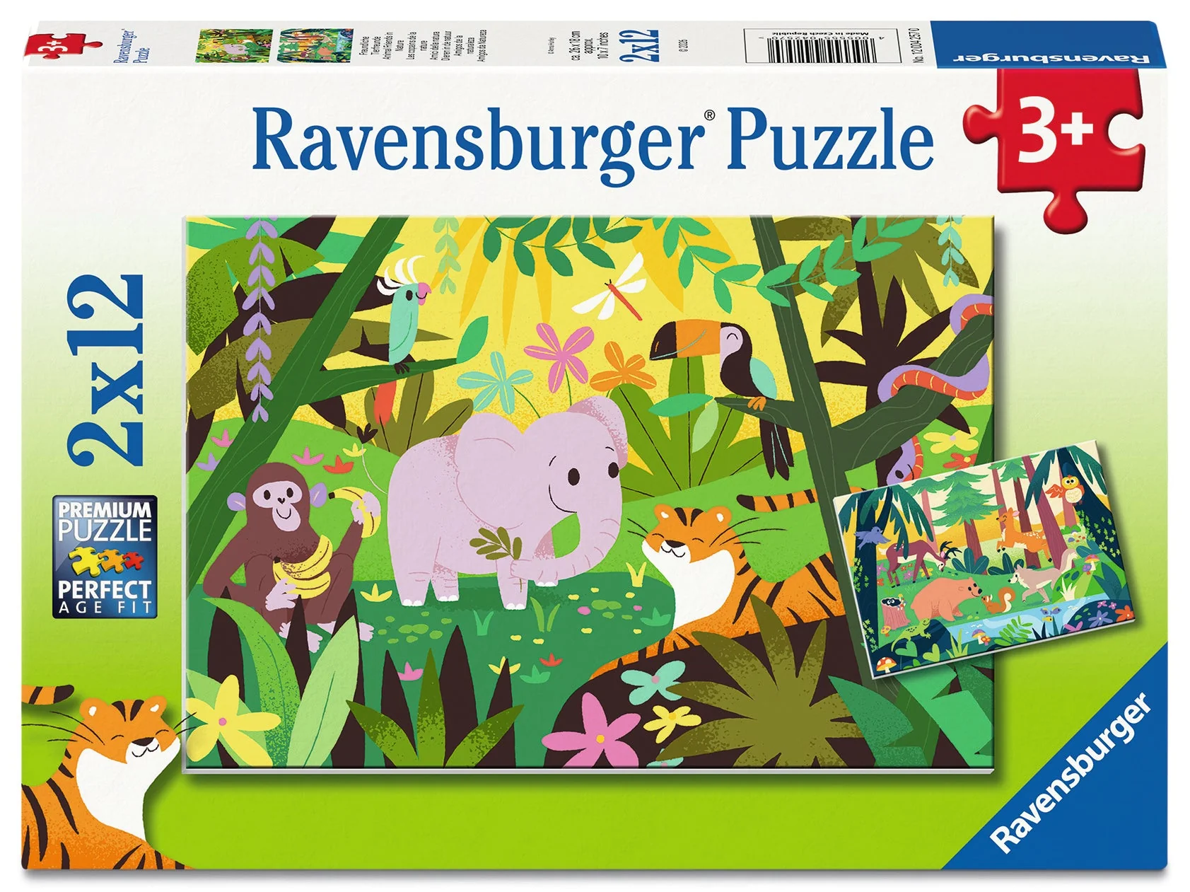 Ravensburger - Animal Friends in Nature Puzzle 2x12 Piece Puzzle