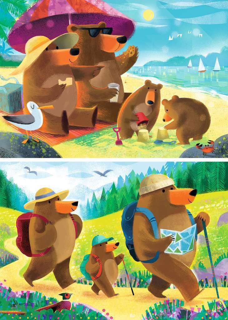 Ravensburger - Bear Family Vacation 2x24 Piece Jigsaw - Image 4