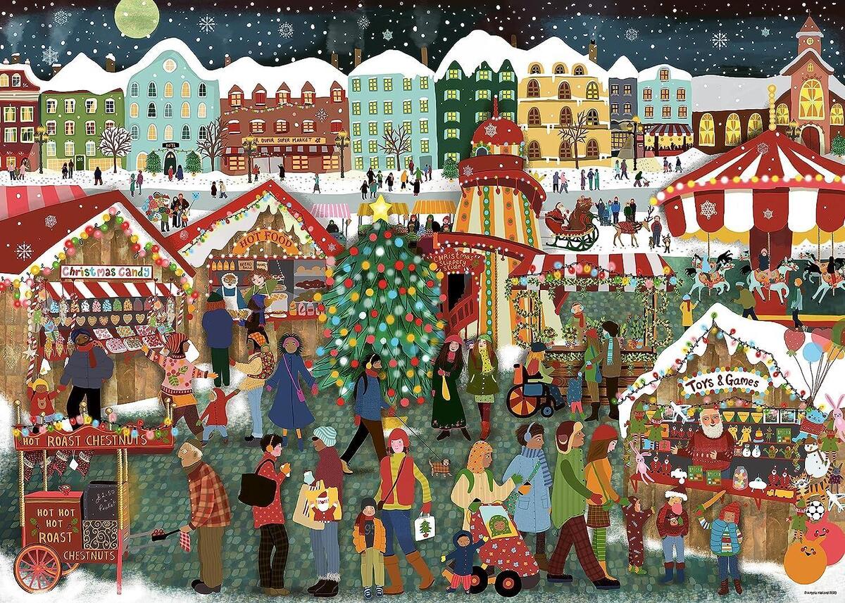 Ravensburger - Christmas Market 1000 Piece Puzzle - Image 3
