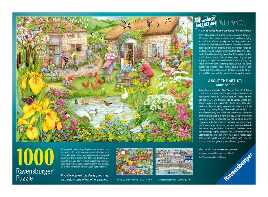 Ravensburger - Cosy Cafe no3 - Valley Farm Cafe 1000 Piece Jigsaw - Image 2
