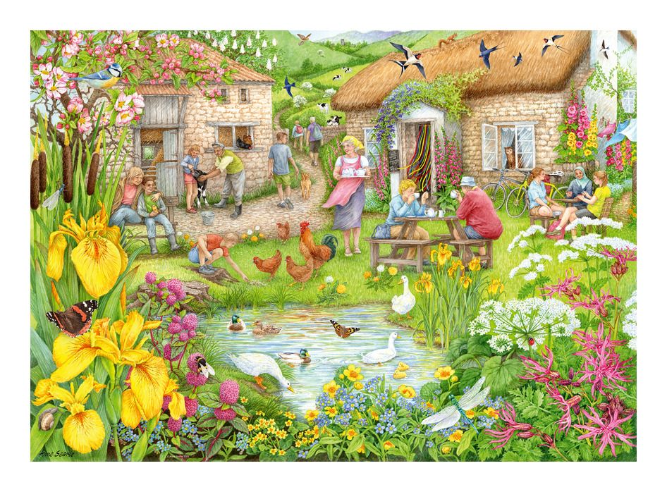 Ravensburger - Cosy Cafe no3 - Valley Farm Cafe 1000 Piece Jigsaw - Image 3