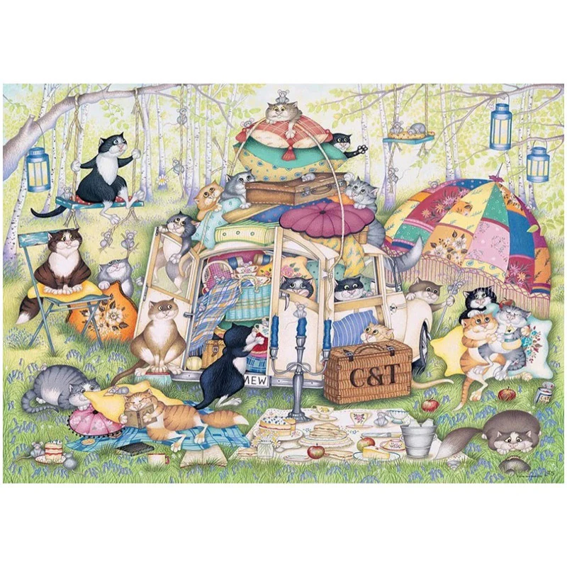Ravensburger - Crazy Cats The Good Life - 1000 Piece Jigsaw - New Version - Image 2