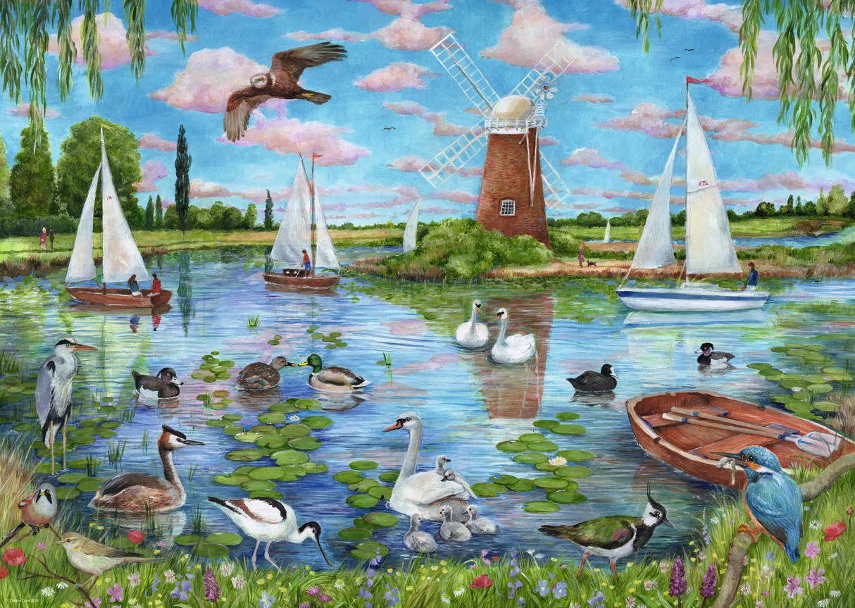 Ravensburger - Life Along the Broads 1000 Piece Jigsaw - Image 2