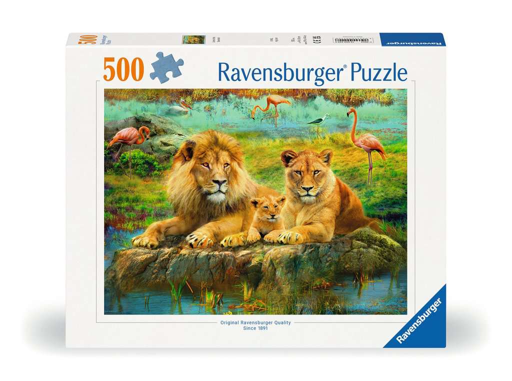 Ravensburger - Lions In The Savannah 500 Piece Jigsaw - New Version - New Version