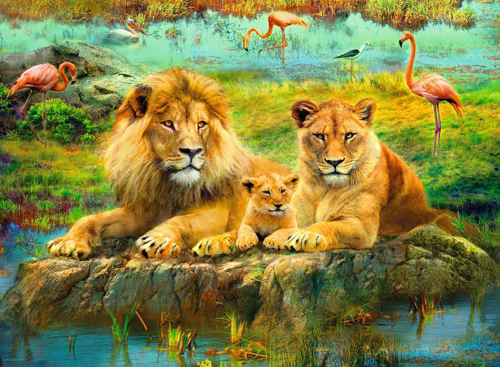 Ravensburger - Lions In The Savannah 500 Piece Jigsaw - New Version - New Version - Image 2