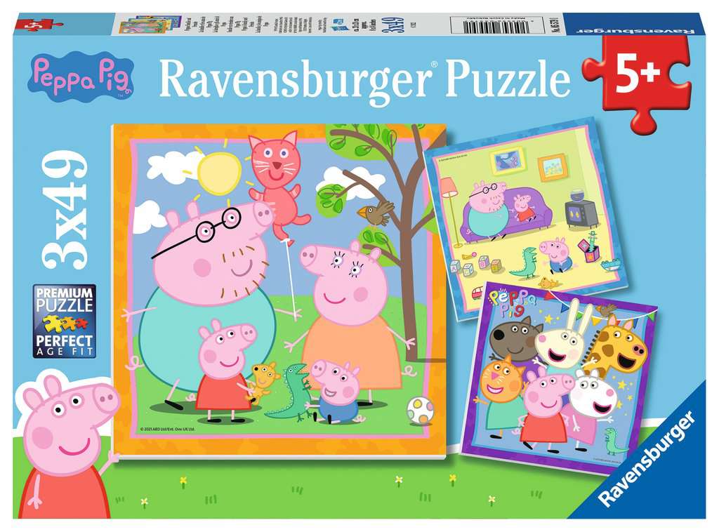 Ravensburger - Peppa's Family & Friends 3x49 Piece Jigsaw
