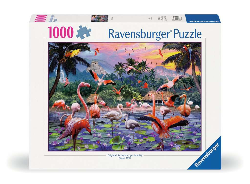 Ravensburger - Pink Flamingos - 1000 Piece Jigsaw