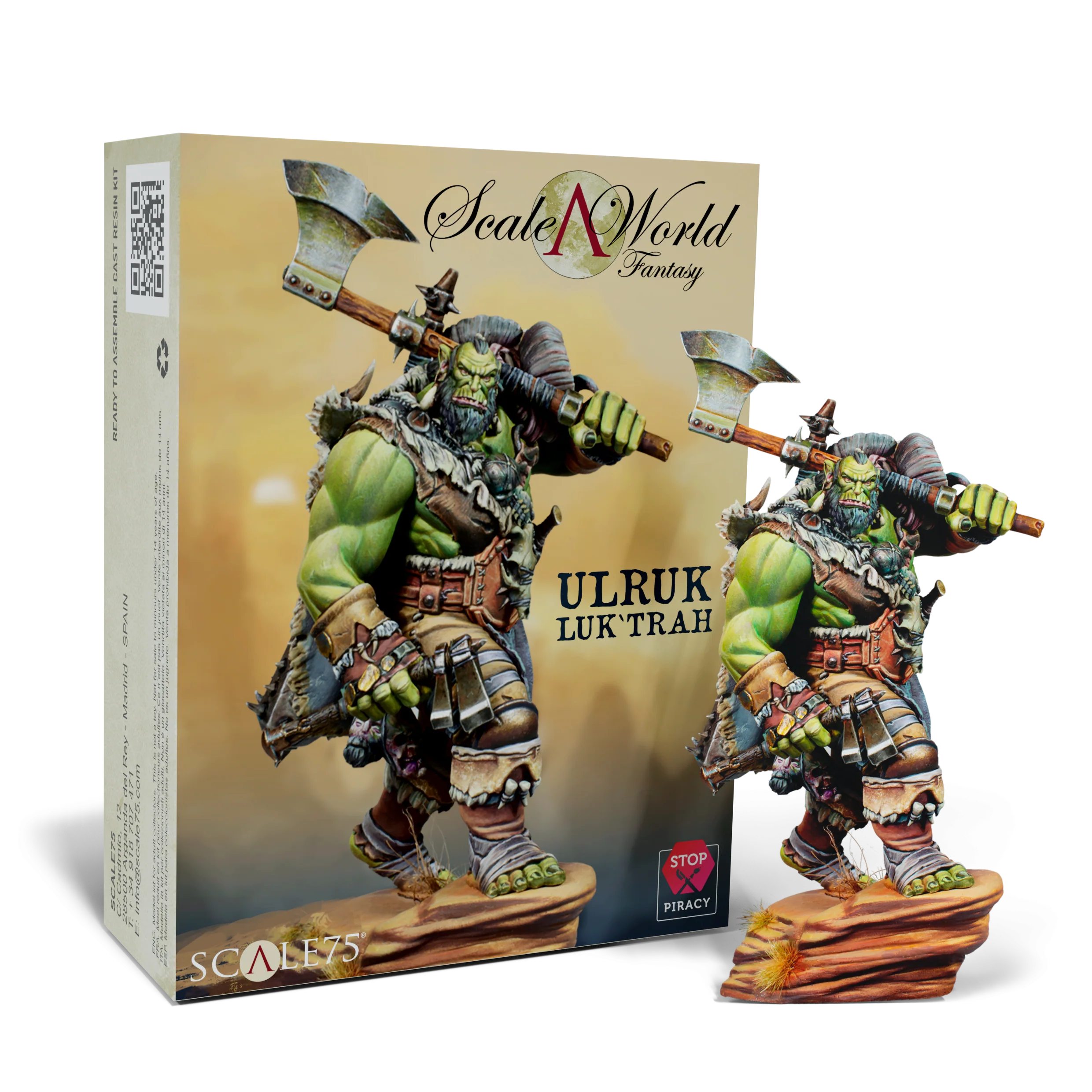 Scale 75 Scale World Fantasy Ulruk Luk'trah Miniature 75mm