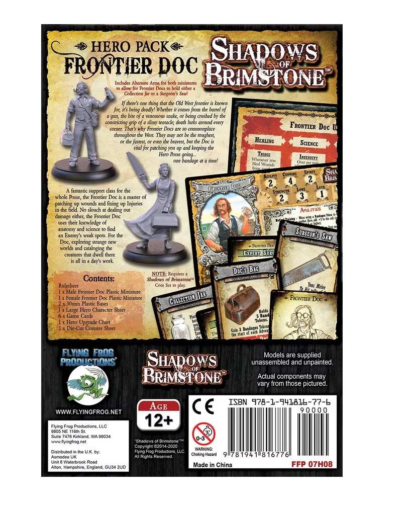 Shadows of Brimstone: Frontier Doc Hero Pack - Image 2