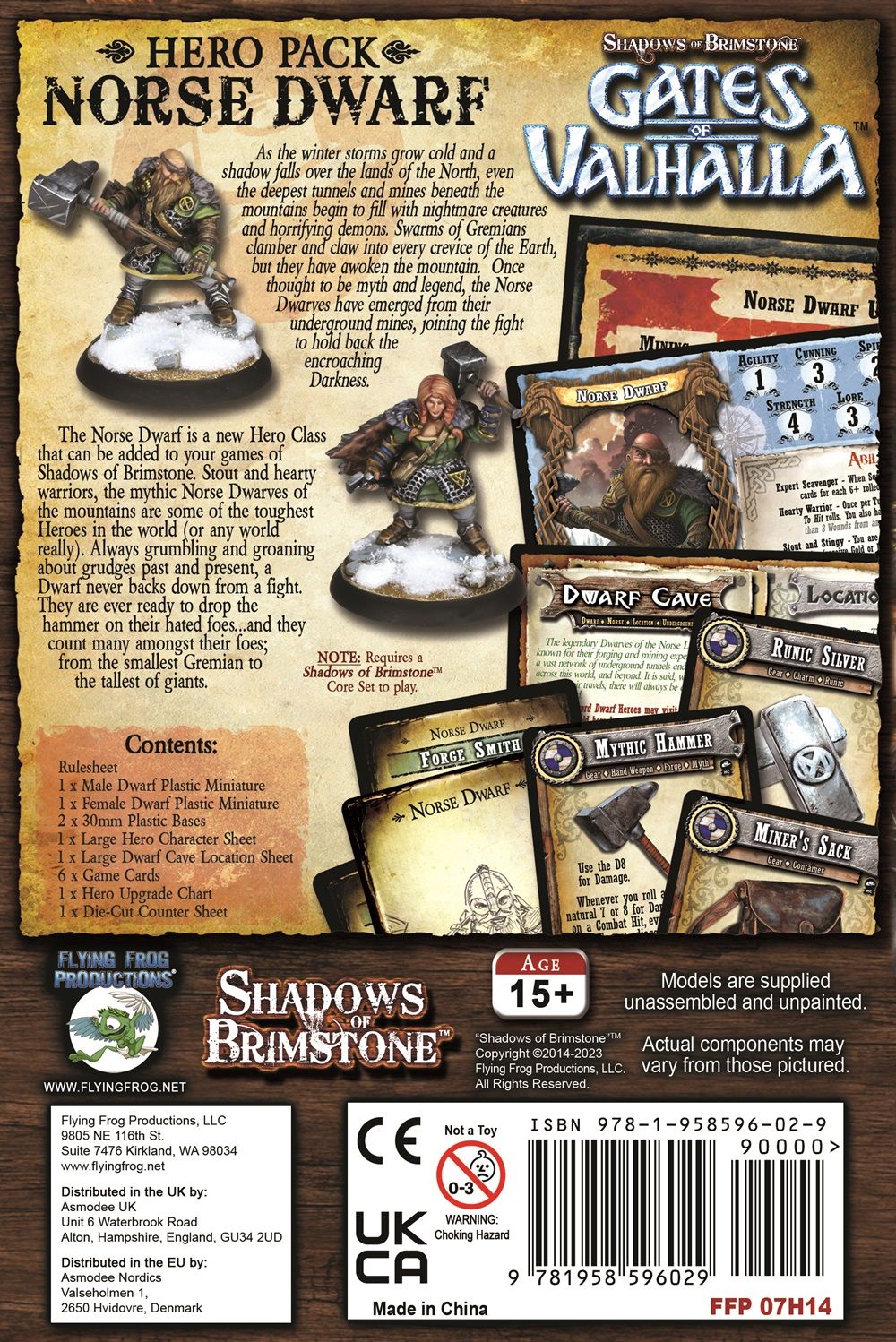 Shadows of Brimstone - Hero Pack - Norse Dwarf - Image 2