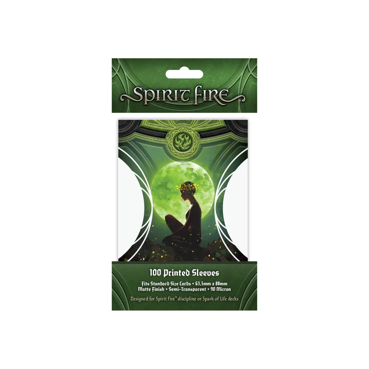 Spirit Fire Semi-Transparent Printed Sleeves Be At Peace (Green)
