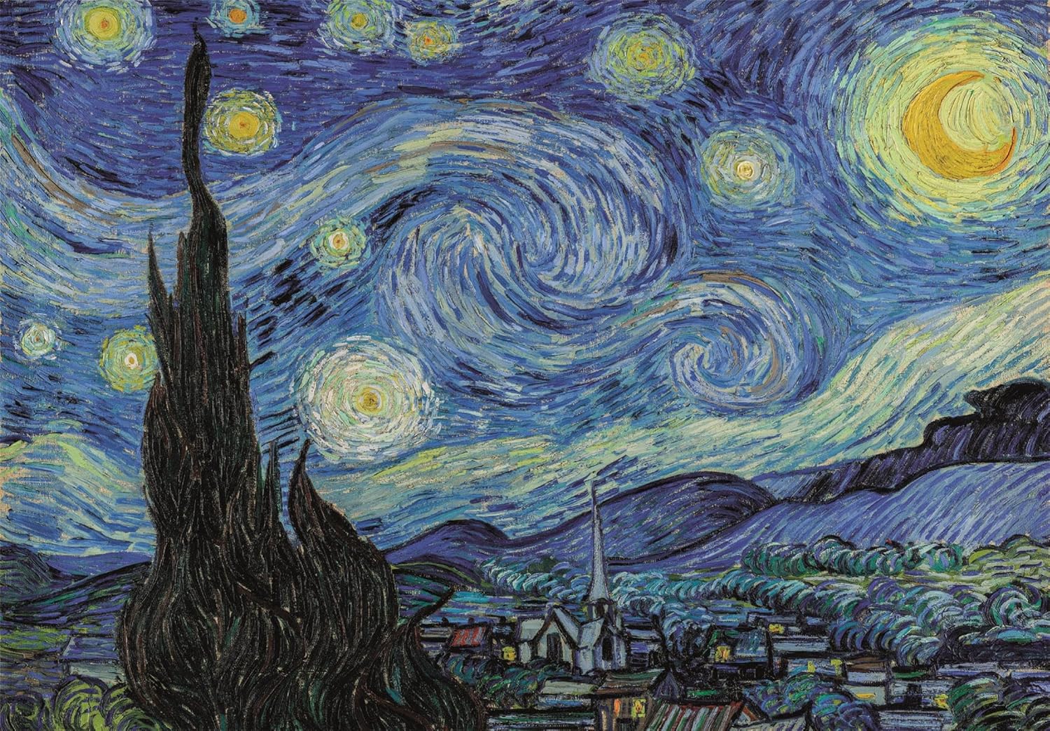 Starry Night 500 Piece Jigsaw (Museum) - Image 2