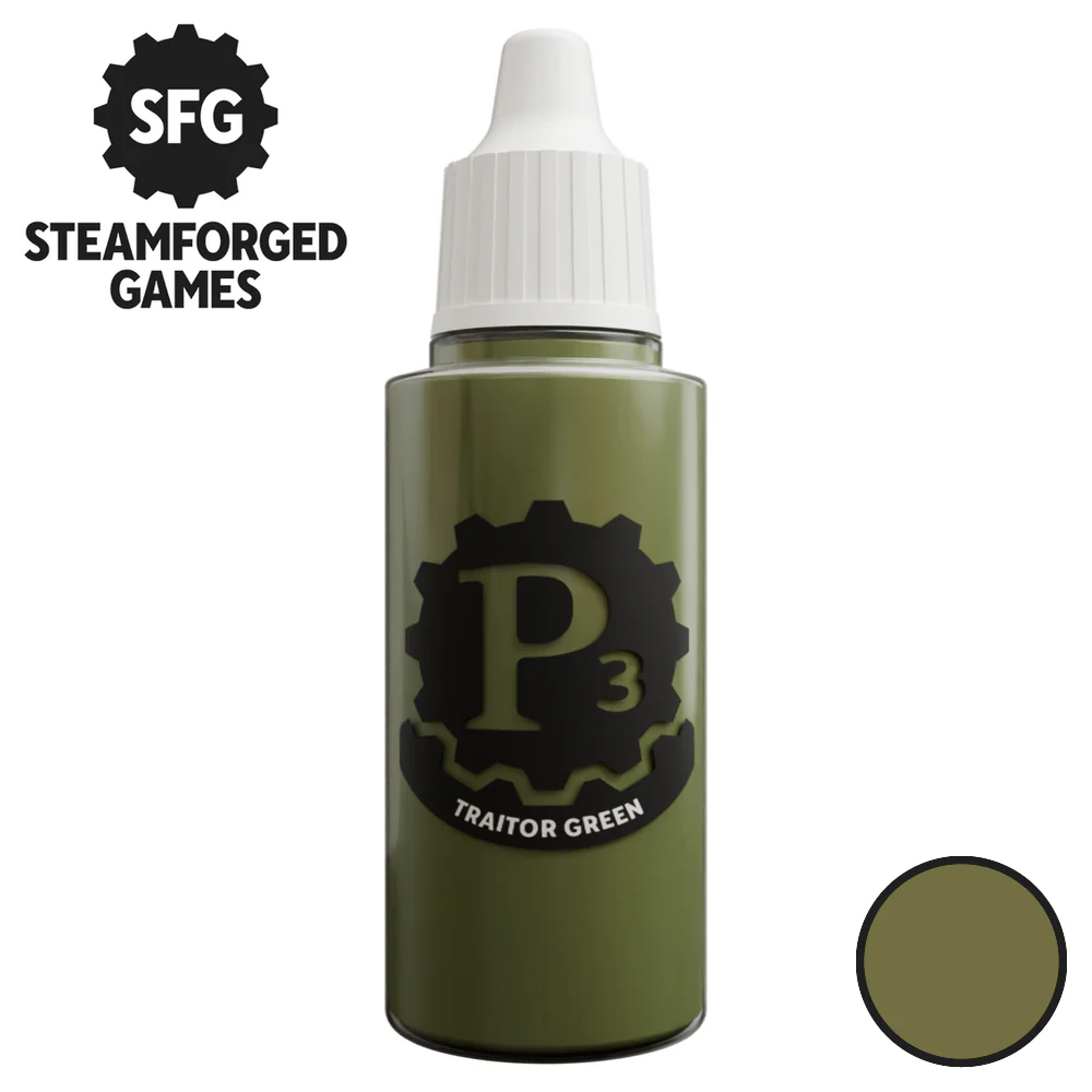 Steamforged Games P3 Paint 18ml - Traitor Green