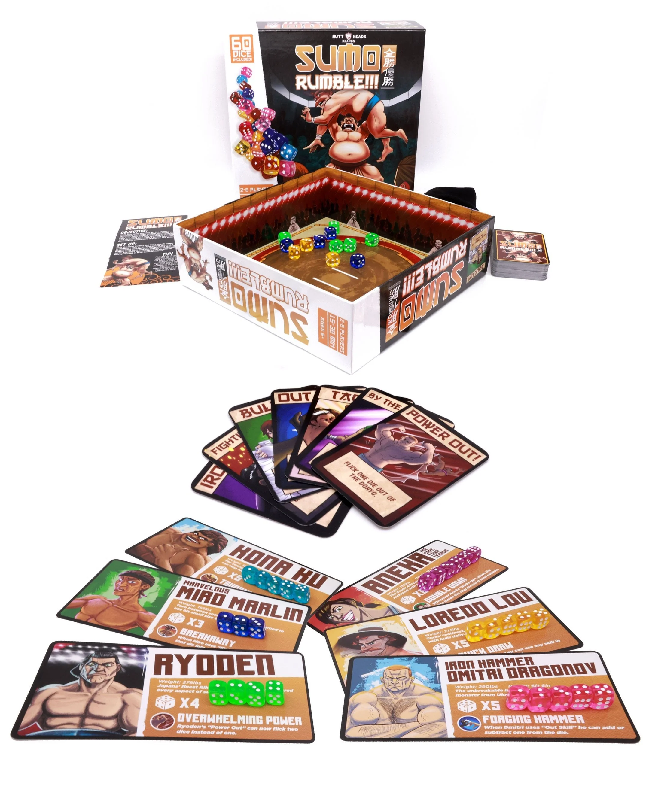 Sumo Rumble!!! Dice 60-Pieces Set - Image 3