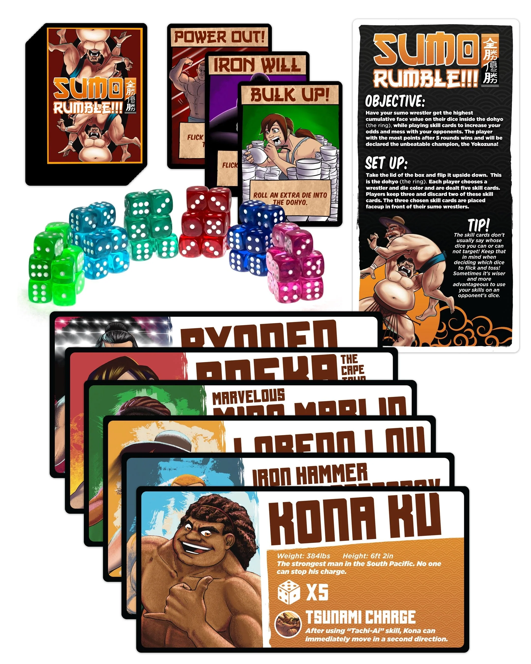 Sumo Rumble!!! Dice 60-Pieces Set - Image 4