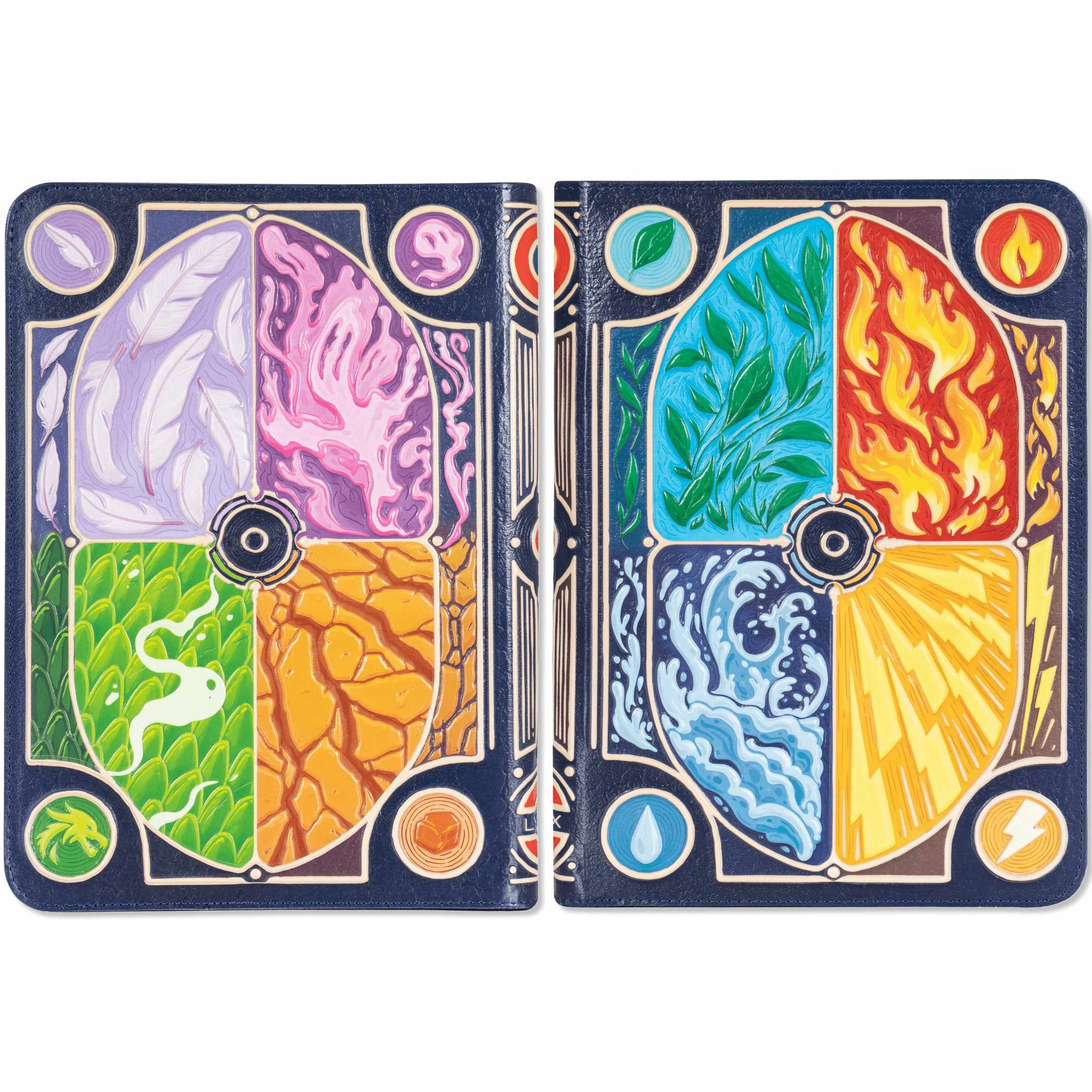 TCG Faux-Leather Elemental Trading Card Binder - 257649 - Image 4