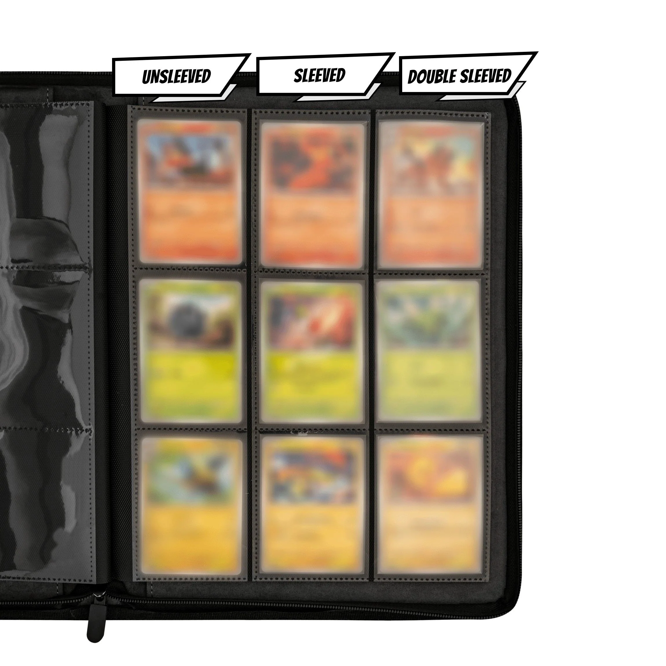 TCG Faux-Leather Elemental Trading Card Binder - 257649 - Image 7