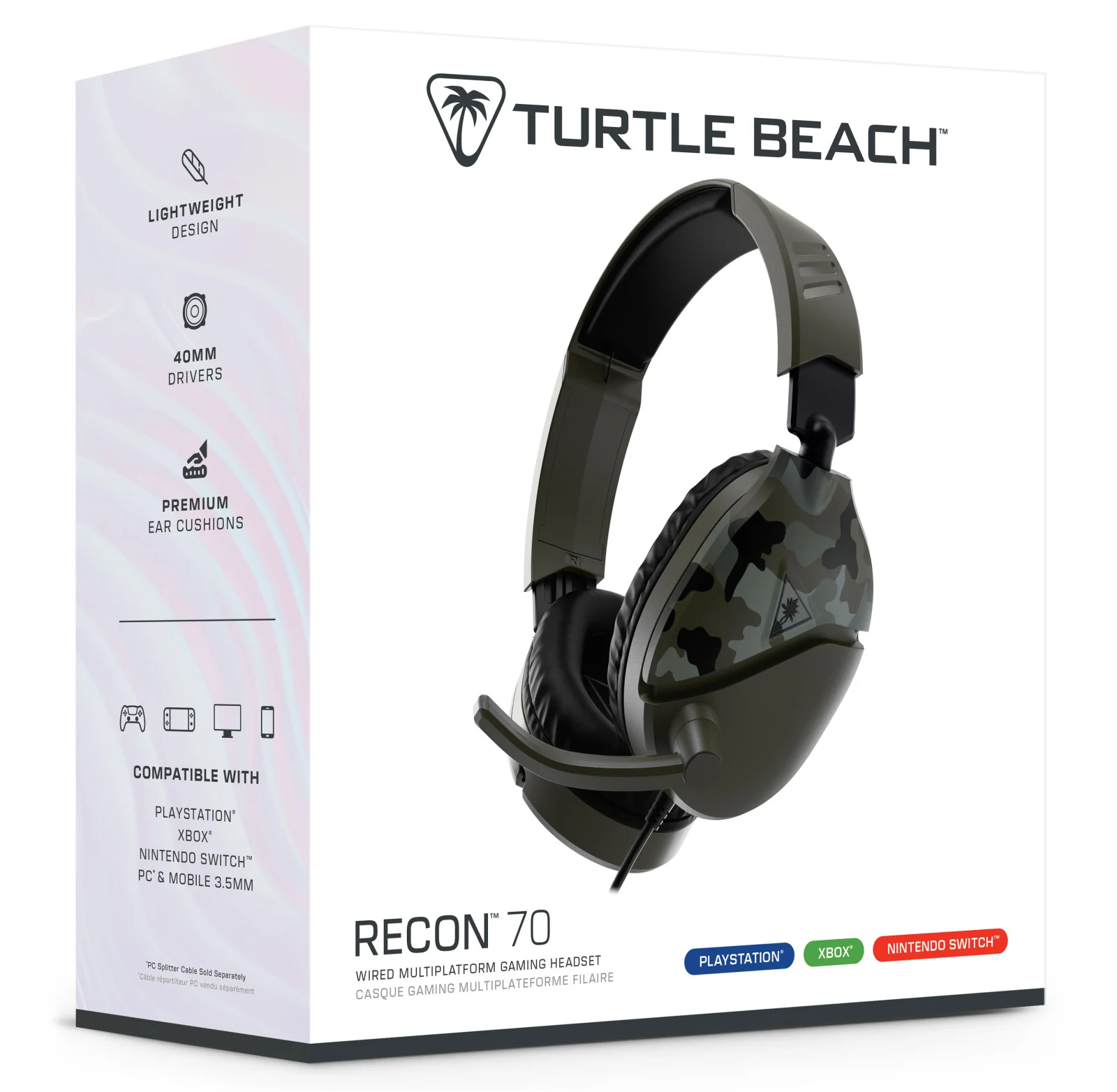 Turtle Beach Ear Force Recon 70 Wired On-Ear Headset - Green Camo