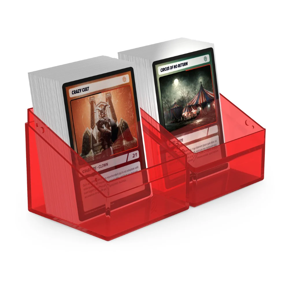 Ultimate Guard - Deck Box – Boulder 100+ – Clear - Ruby - Image 3