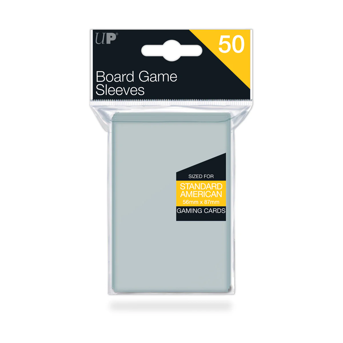 Ultra Pro Standard American Board Game Sleeves 50-Piece Set 56mm x 87mm