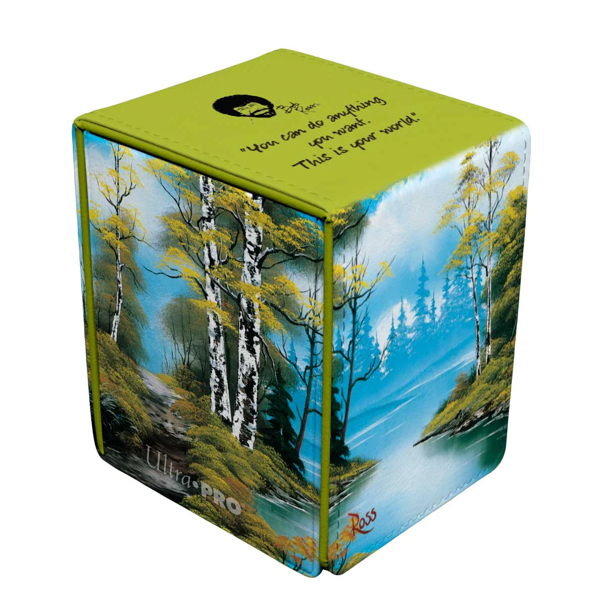 Ultra Pro: UP16524 Bob Ross Lakeside Path Alcove Flip Deck Box