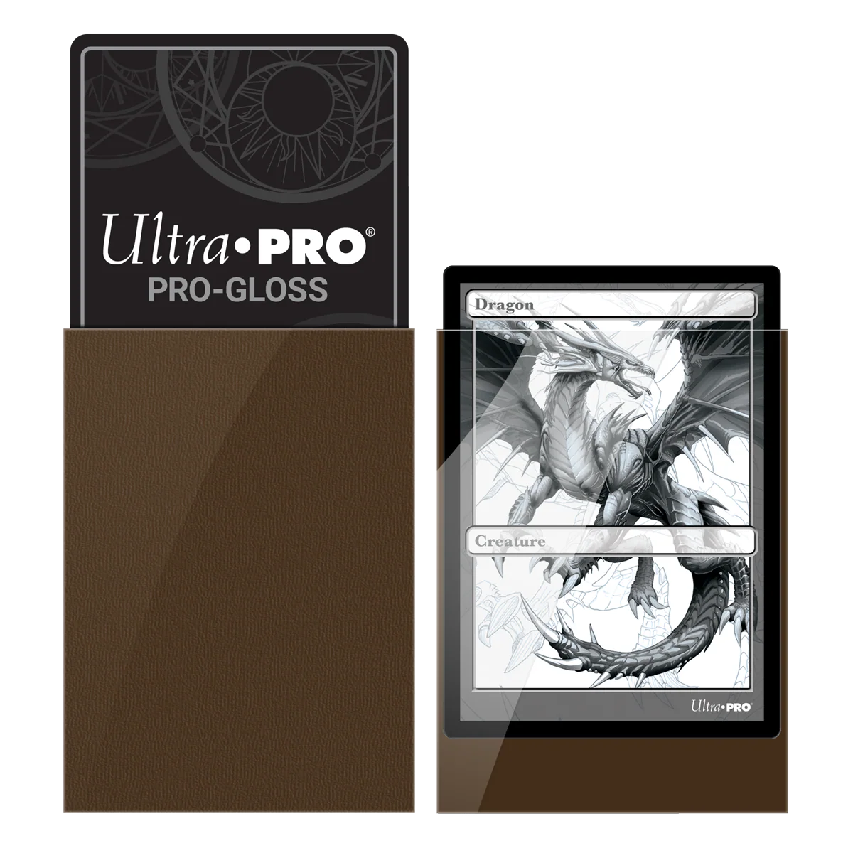 Ultra Pro UP84027 PRO-Gloss Standard Deck Protector Sleeves 50-Piece Set - Brown - Image 3