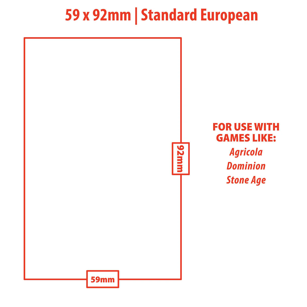 Ultra Pro UP85944 Standard European Lite Board Game Sleeves 100-Piece Set 59mm x 92mm - Image 2