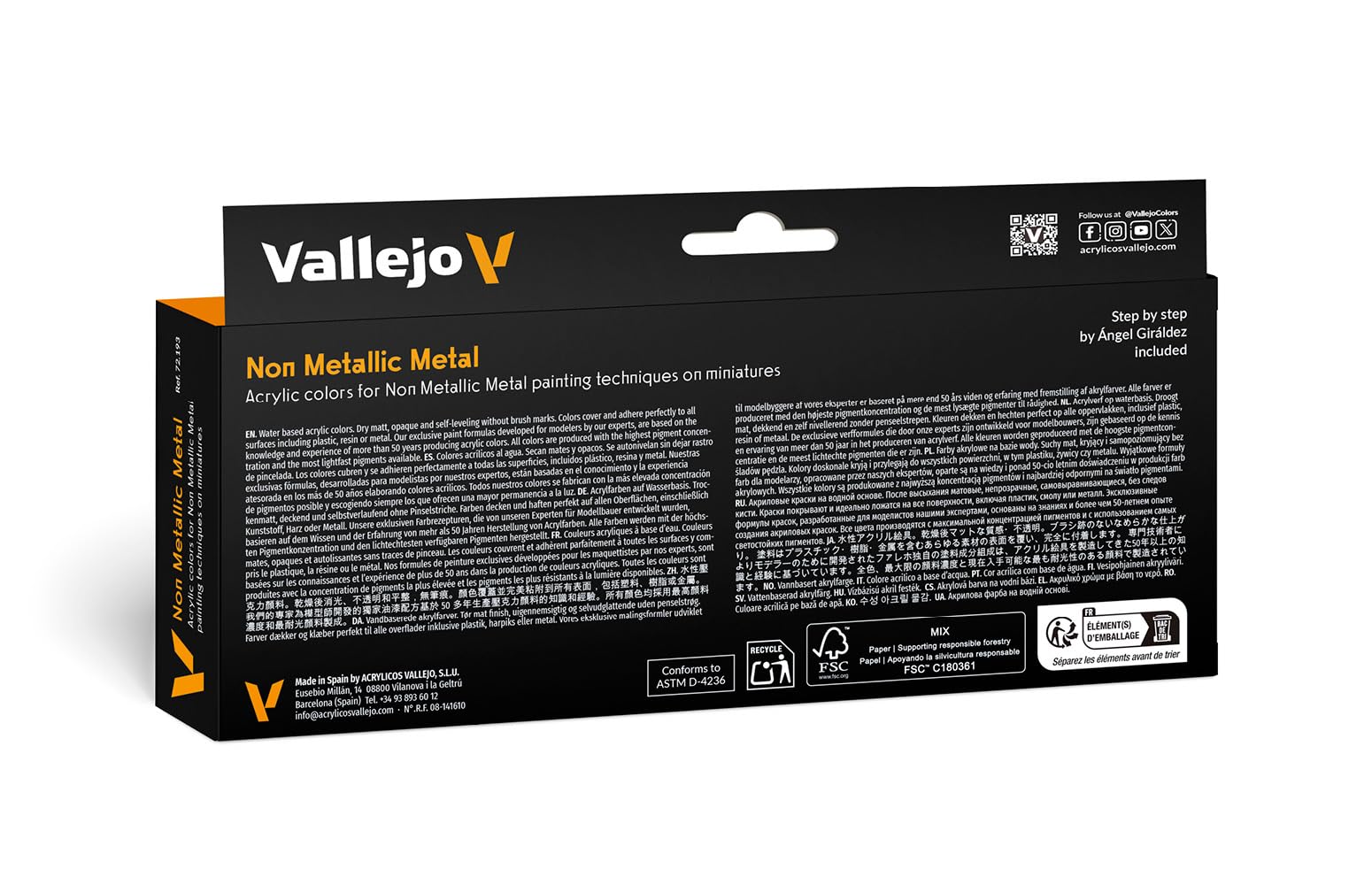 Vallejo Game Colour Non Metallic Metal Acrylic Paint 8-Piece Set - Image 2