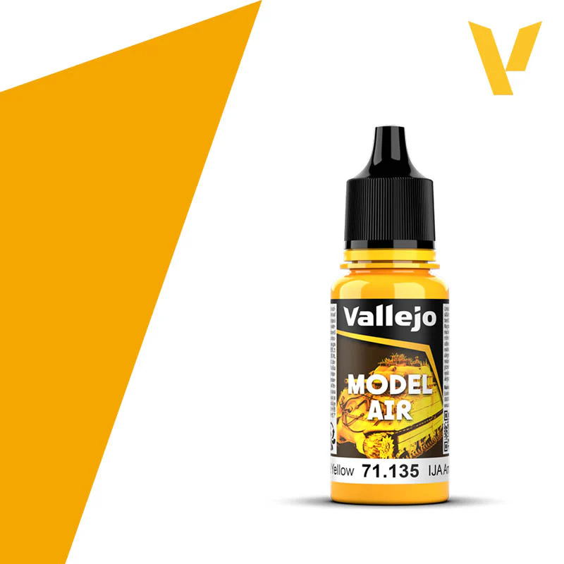 Vallejo Model Air Old Formulation Acrylic Colour 17ml - IJA Chrome Yellow