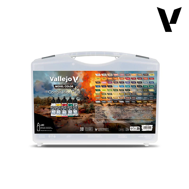 Vallejo Model Colour Combination Colour Case of 80 x 18ml