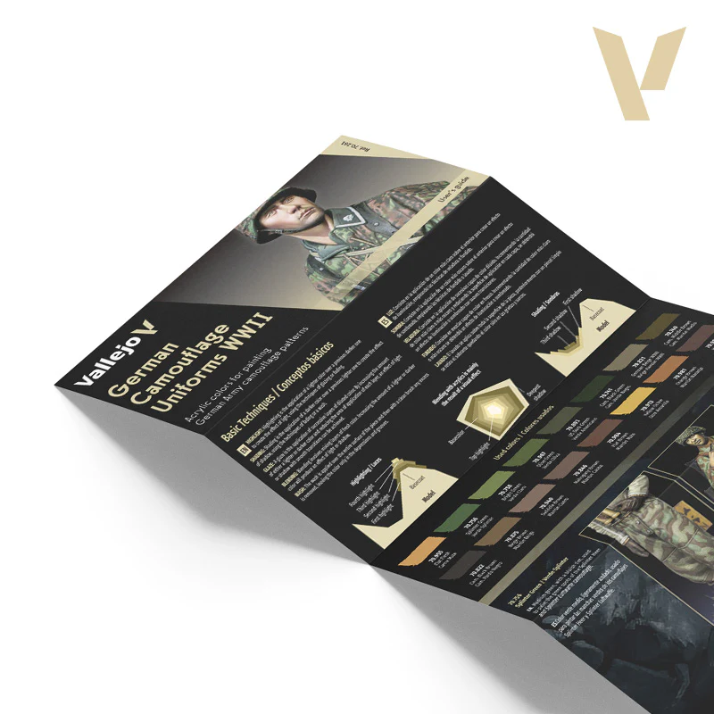 Vallejo Model Colour German Camouflage Uniforms WWII Figure 16-Piece Paint Set - Image 4