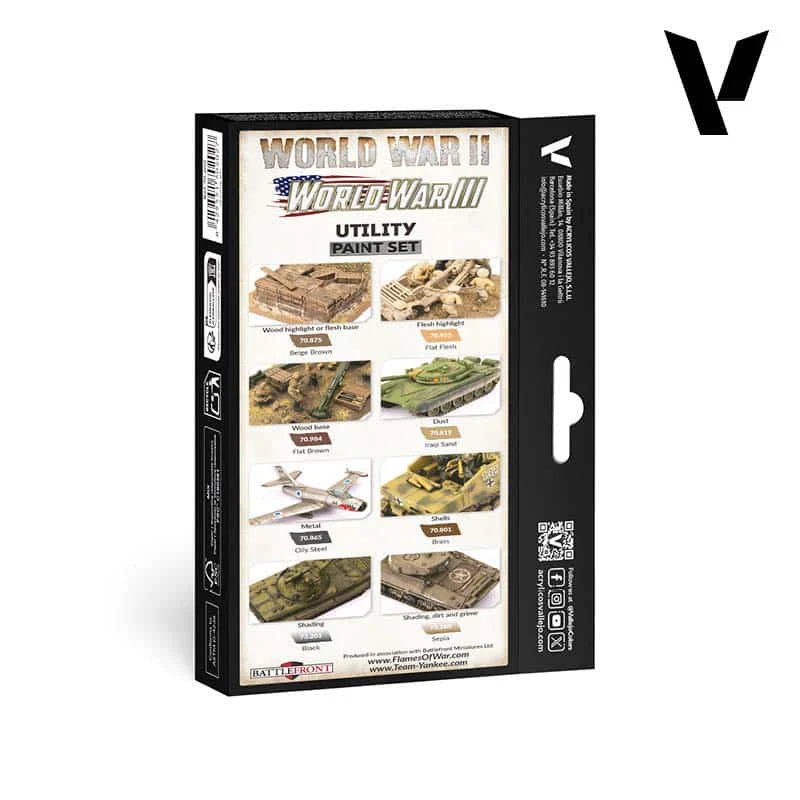 Vallejo Utility Paint Set WWII & WWIII Colour Model Colour 6-Piece Set - Image 3