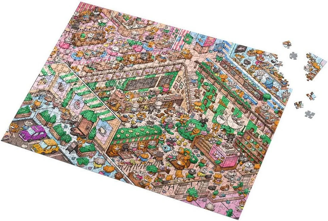 Vizzles - Kitty Cafe - 1000 Piece Jigsaw Puzzle - Image 2