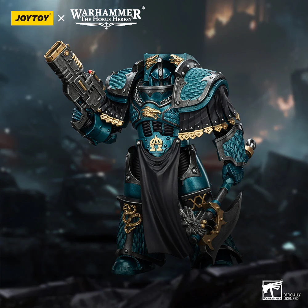 Warhammer Collectibles: 1/18 Scale Legion Lernaean Terminator with Volkite Charger - Image 2