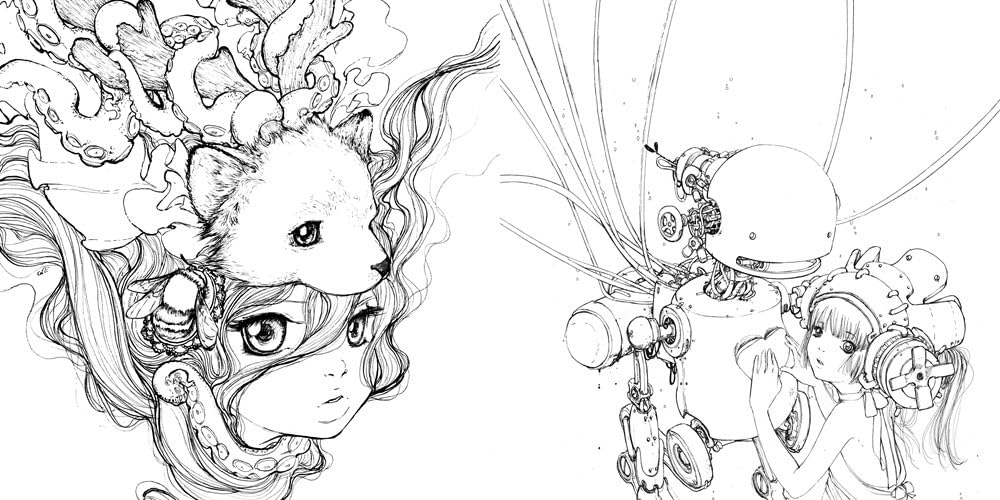 Watson-Guptill Best of Pop Manga Colouring Book - Image 5