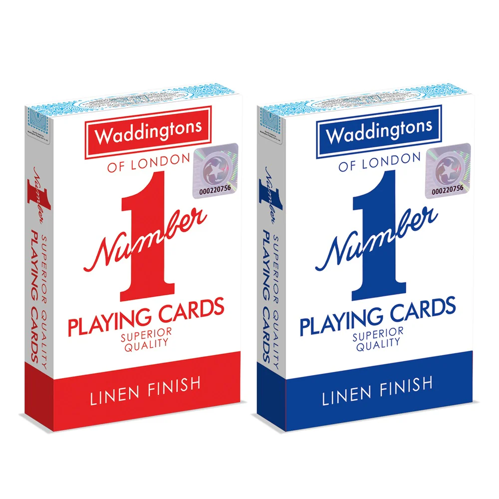 Winning Moves Waddingtons No 1 of London Playing Cards - Blue/Red
